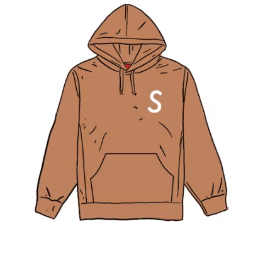 Supreme / Swarovski S Logo Hooded Sweatshirt Brown